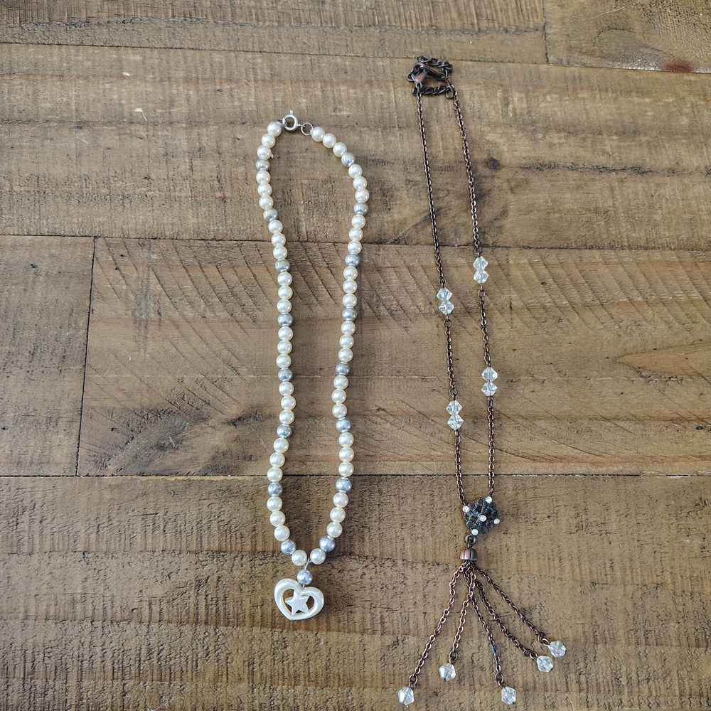 Chic Heart Star Pendant  Necklace Lot